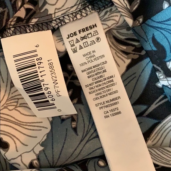 Joe Fresh Floral Top Cold Shoulder Plus 3X NWT - Picture 9 of 9